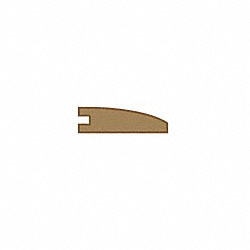 Prefinished Horizontal Carbonized Bamboo 3/8 in thick x 1.5 in wide x 6 ft Length Reducer